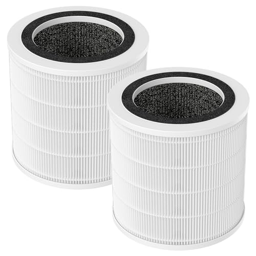 isinlive 2 Pack H7126 Replacement Filter for GoveeLife H7126 Mini Air Purifier 3in1 Air Filter for H7126 Air Purifier Filter for Dust Pollen Replace Part H7126RF - Image 1