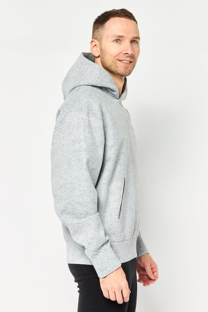 Nike Men Oversized Fit Long Sleeve Outdoor Hoodie, Grey - Image 2