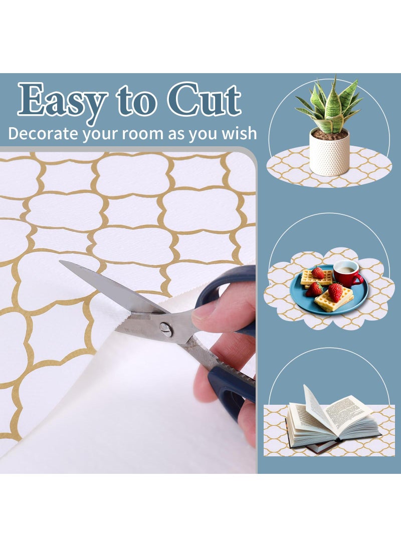 Loquat PVC Cabinet Mats Refrigerator Anti Slip Mats Waterproof And Oil Proof Mats Kitchen Drawer Storage Mats Dust Proof Mats Shelf Liners For Kitchen Cabinets Non Adhesive Cabinet Liner Non Slip Contact P - Image 4