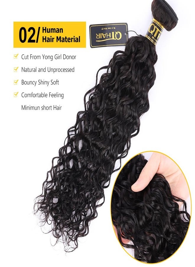 QTHAIR 18A Water Wave Human Hair Bundles Brazilian Virgin Water Wave Curly Human Hair 1 Bundle 100g Unprocessed Human Hair Extension for Black Women - Image 5