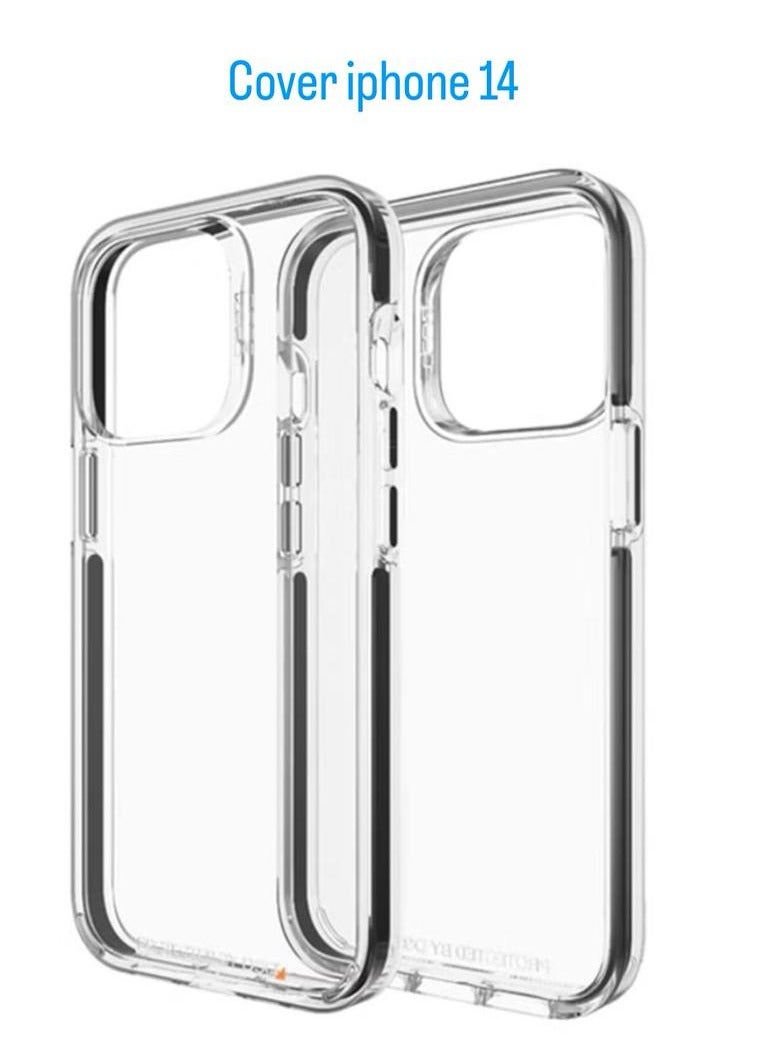 جيرفور غطاء حماية من جيرفور كريستال بالاس مصمم لجهاز أيفون 14 حماية متقدمة ضد الصدمات شفاف - Image 1