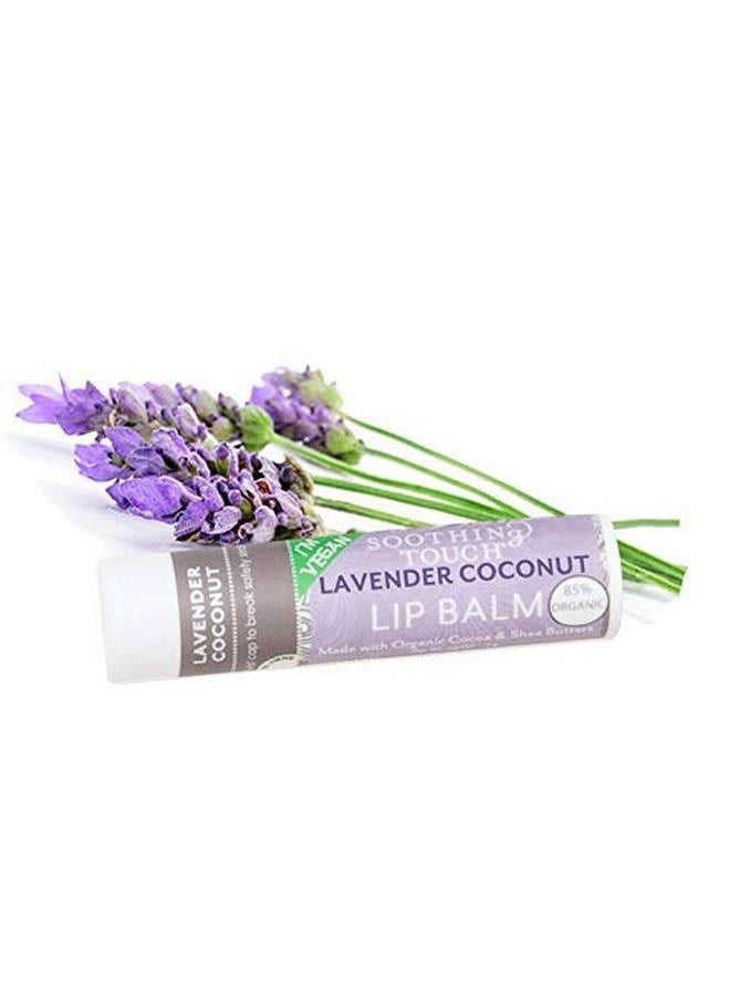 Soothing Touch Vegan Lip Balm Coconut Lavender Coconut Lime Vanilla Rose Vanilla Chai Variety Pack Of 4  - Image 3