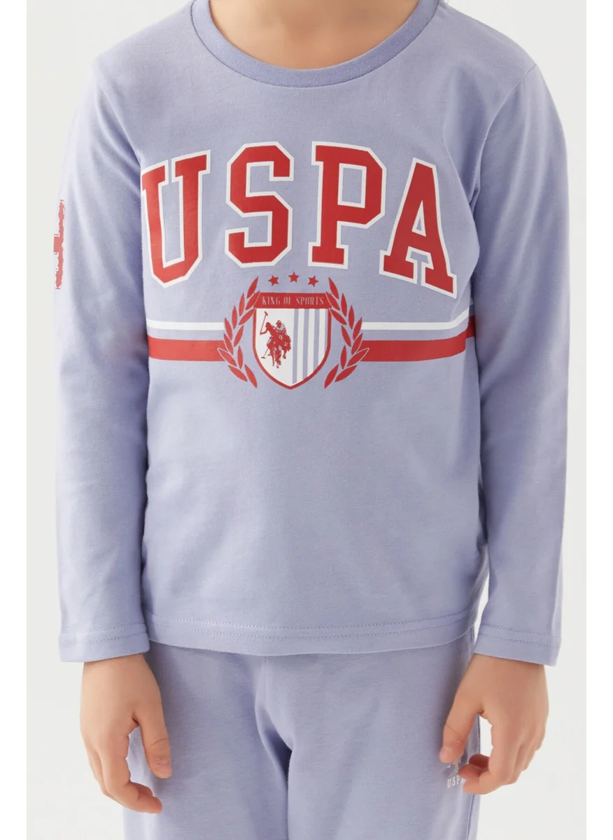 يو اس بولو اسن Light Indigo Boys Pajama Set