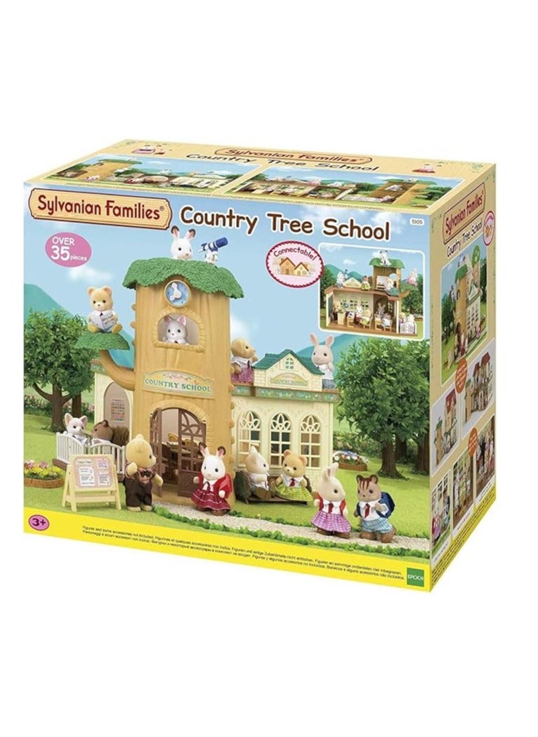 Sylvanian Families Country Tree School Playset - Educational Toy Schoolhouse with Doll Figurines and Accessories  - Image 4