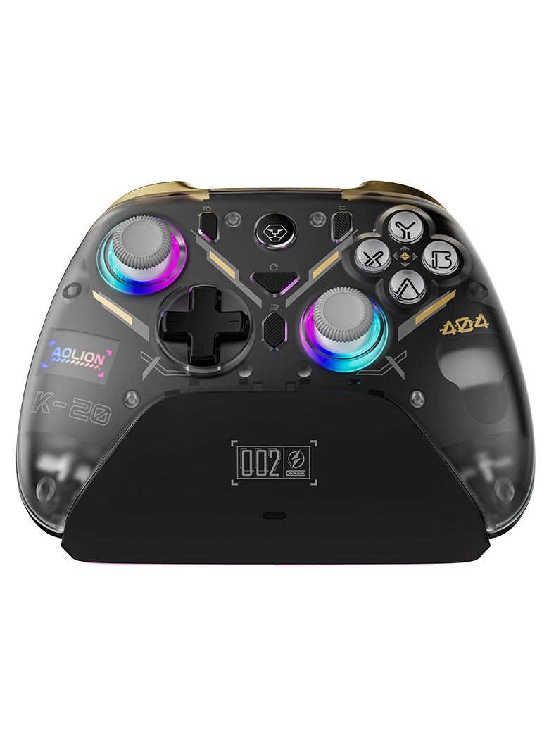 AOLION K20 Wireless Gaming Controller - Hall Triggers & Joysticks, RGB, for PC/Switch/iOS/Android, Includes 1000mAh Battery & Charging Dock. - Image 1