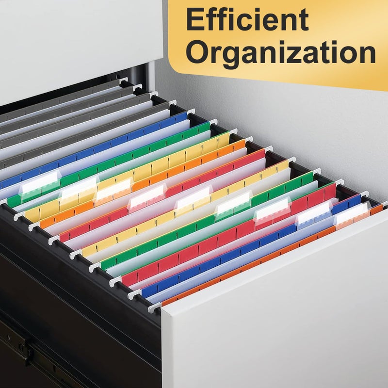 YOPCDJ Hanging File Folders, 50 Pack Letter Size Hanging File folders with 1/5-cut Tabs, Stay Organized for Your Home and Office Bulk File, Documents and Paper, 10 Colors - Image 5
