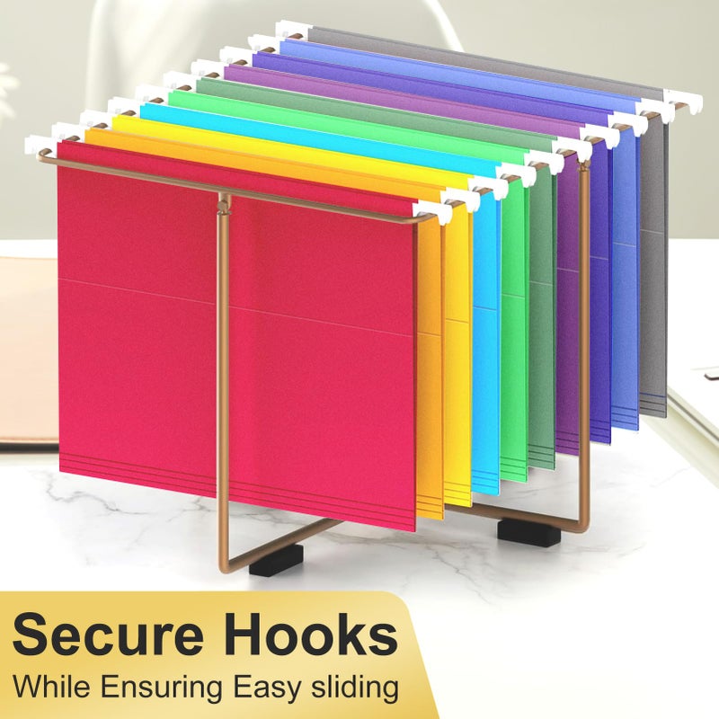 YOPCDJ Hanging File Folders, 50 Pack Letter Size Hanging File folders with 1/5-cut Tabs, Stay Organized for Your Home and Office Bulk File, Documents and Paper, 10 Colors - Image 4