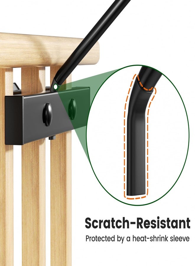 Josmimic 12-Inch Deck Bird Feeder Hanger for Railing, Outdoor Decor Plant Hanger, Balcony Railing Hook - 22LB Capacity - for Hanging Plants, Bird Feeders, Lanterns, Wind Chimes - Image 3