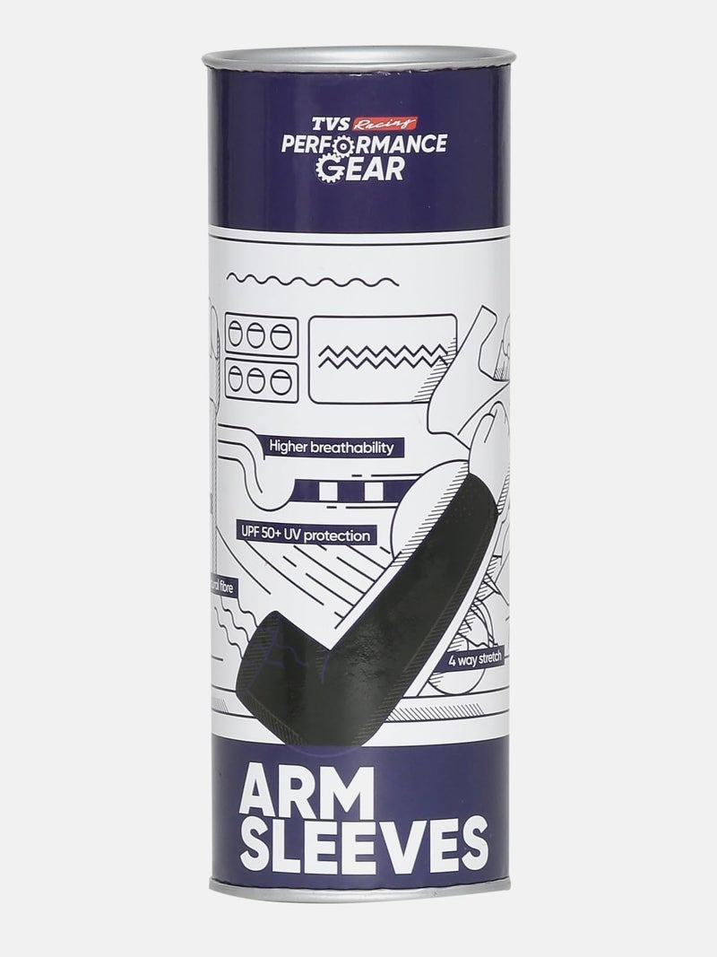 TVS Racing UV Sun Protection Anti-Tan Arm Sleeves UPF 50+ | Cooling Compression | Cotton-Bamboo Blend | Anti-Odor | For Riding, Cycling & Sports | Melange Grey - S/M - Image 5