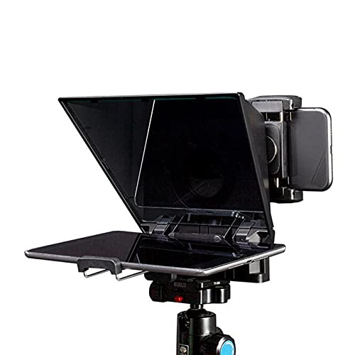 CamKoo CT2 Teleprompters for iPad Smartphone Tablets DSLR Cameras Adjustable APP Compatible with iOSAndroid Portable Teleprompter Kit with Remote Control Lens Adapter Rings Making Live Streaming - Image 1
