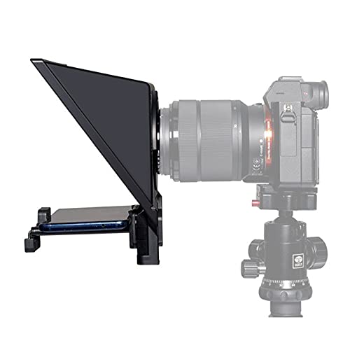 CamKoo CT2 Teleprompters for iPad Smartphone Tablets DSLR Cameras Adjustable APP Compatible with iOSAndroid Portable Teleprompter Kit with Remote Control Lens Adapter Rings Making Live Streaming - Image 3