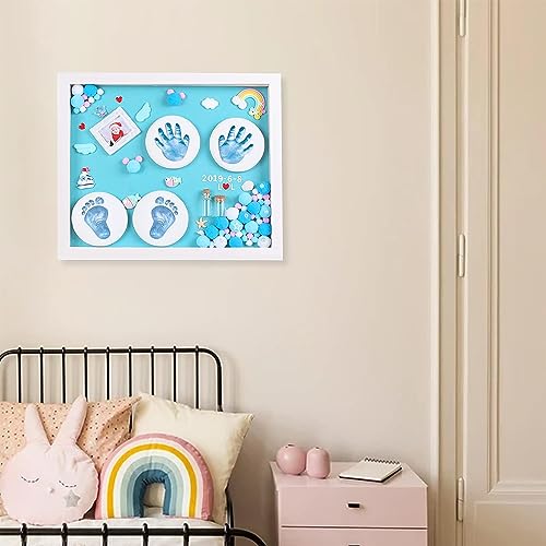 Koochie-Koo Personalized Baby Hand and Footprint Frame Set for Preserving Memories, Cherished Moments Keepsake Kit for Newborns, Green, 0-2 Years (Set of 1) - Image 2