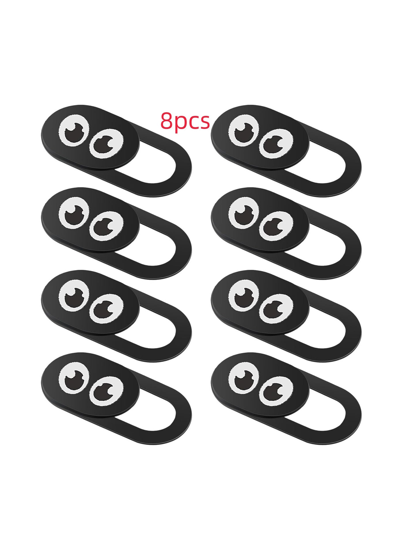 8PCS Webcam Cover Slide, Thin Phone Camera Cover Laptop Computer Camera Cover Slide Blocker Slider Lens Cover Protector Protect Privacy Security Fits Desktop PC Tablet Pad(Eye)