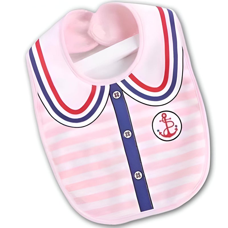 Newborn Bib - Cotton muslin drool bib and burp cloth set with adjustable fasteners, soft breathable design ensuring baby comfort, reliable must-have accessories for infant care - Image 1