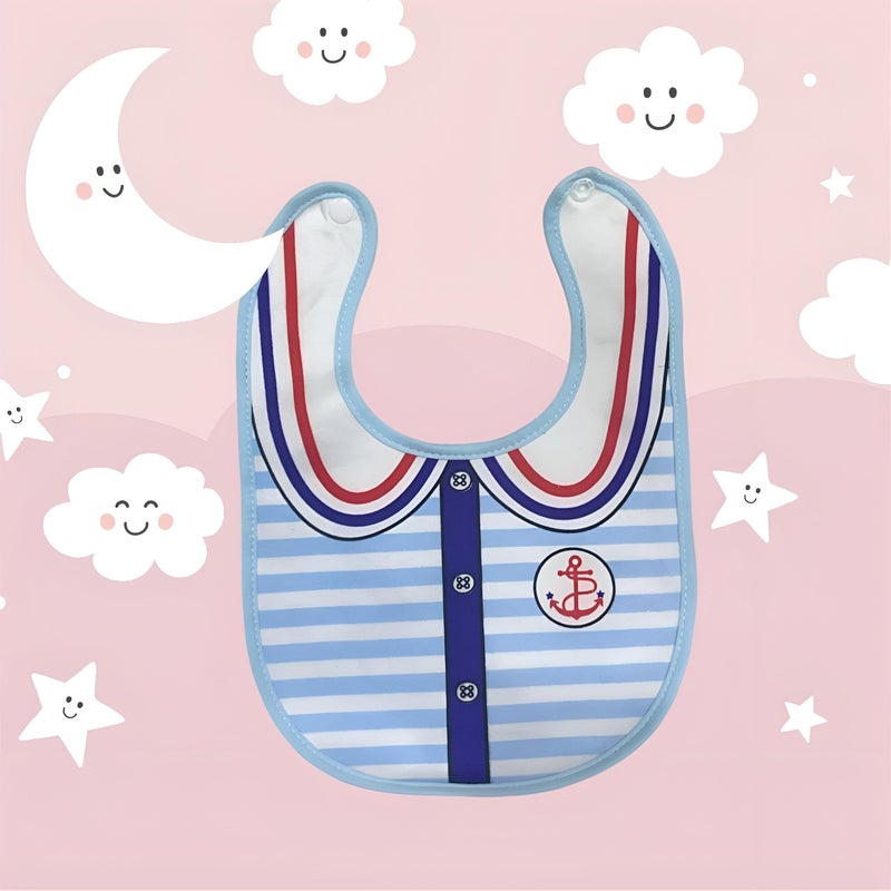 Newborn Bib - Cotton muslin drool bib and burp cloth set with adjustable fasteners, soft breathable design ensuring baby comfort, reliable must-have accessories for infant care - Image 5