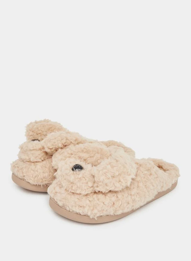 ستايلي Styli Faux Fur Bedroom Slippers