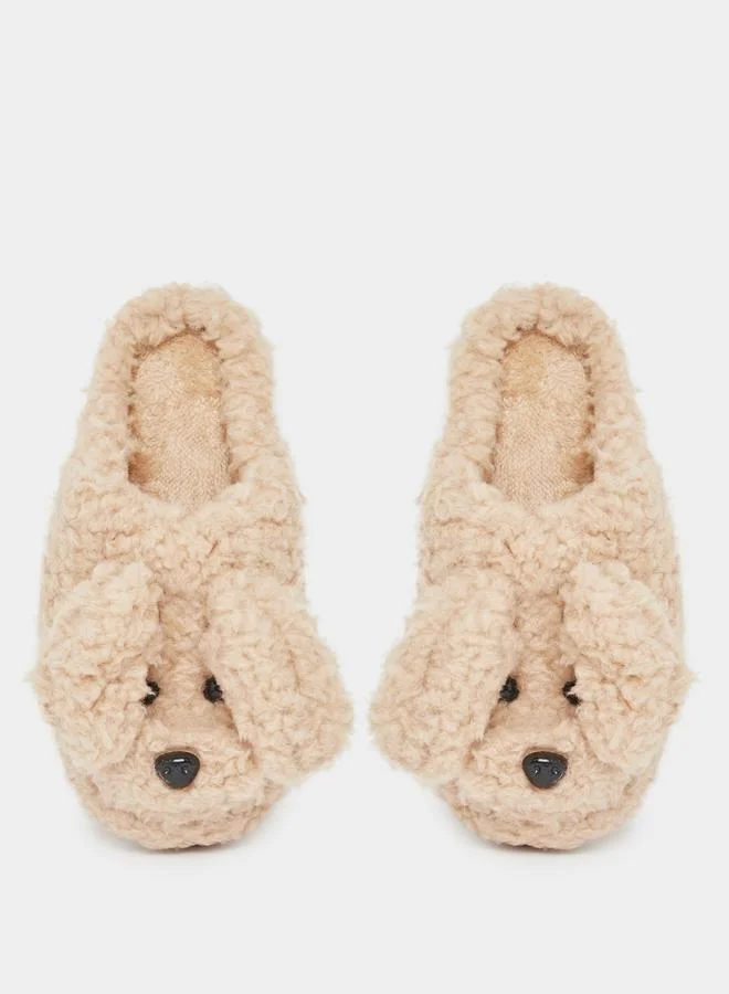 Styli Styli Faux Fur Bedroom Slippers