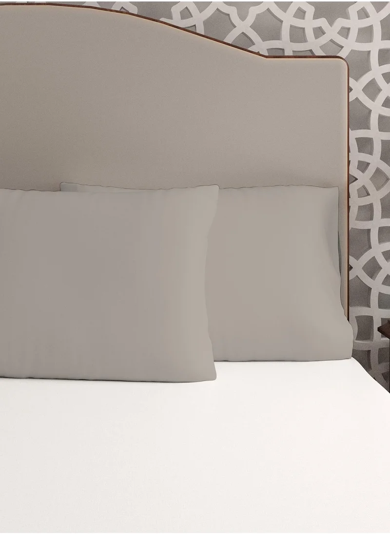 حس اللون Color Sense 400 TC Sateen Wrinkle Free Pillow Cover Taupe