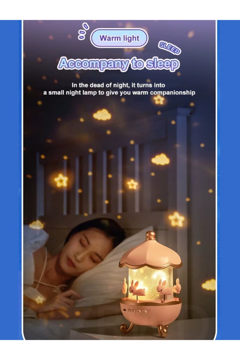 Projector Night Light Rotating Educational for Kids Bluetooth Speaker Roaming Moon Star Lighted Tale - Image 4