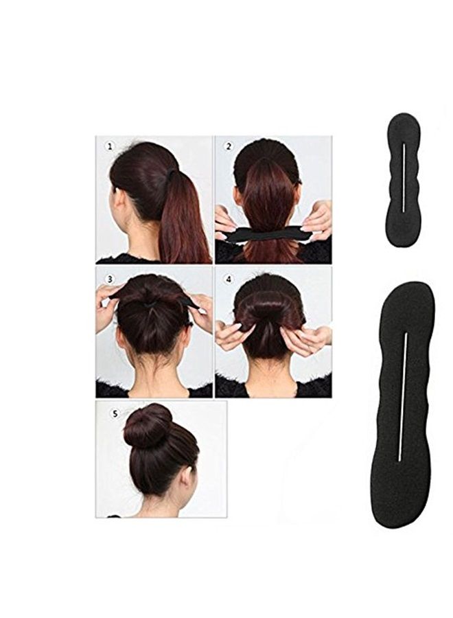 Semilyn Hair Braiding Tool Hair Accessories For Women Hair Styling Set Hair Topsy Tail Tools Haircut Clamp Hair Bun Maker Hairpins Roller Braid Twist Sponge Hair Design Styling Tools for Hair Styles - Image 3