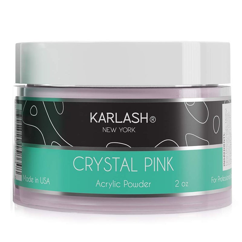 Karlash Professional Acrylic Powder 2 oz Crystal Pink 2 oz - Image 3