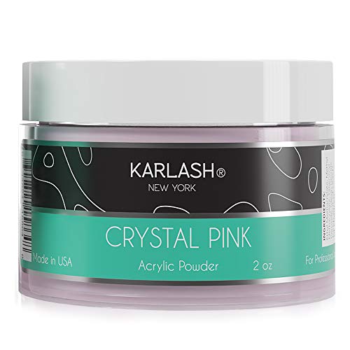 Karlash Professional Acrylic Powder 2 oz Crystal Pink 2 oz - Image 1