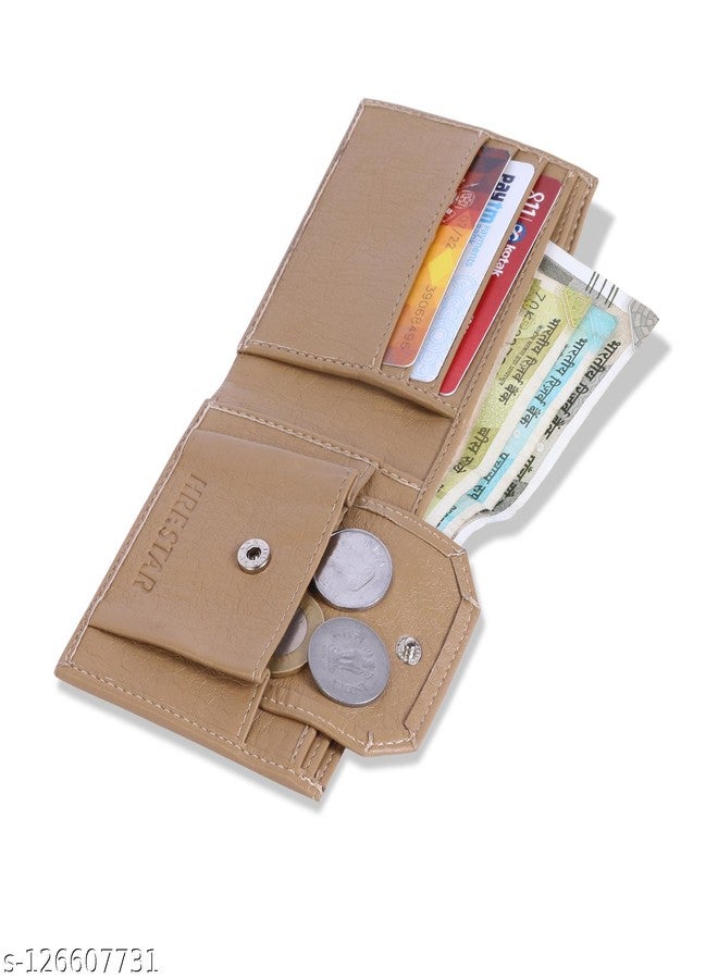 Malik Cloth HUB||Girls Casual Beige Artificial Leather Wallet (4 Card Slots) (Black) - Image 4