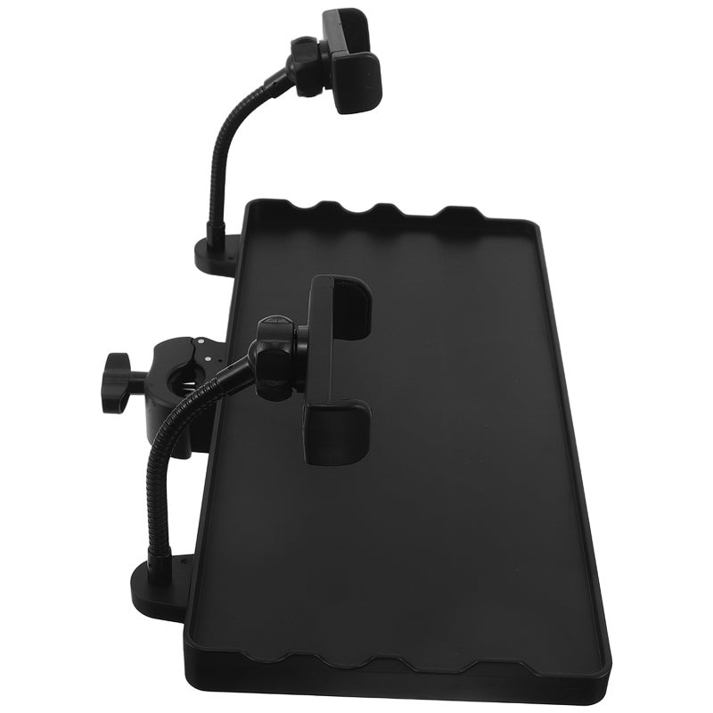 Microphone Stand Tray - Clamp On Mic Stand Phone Shelf Attachment For Studio Music Accessories For Music Sheet Floor Rack Live Streaming Recording Concert - Image 5