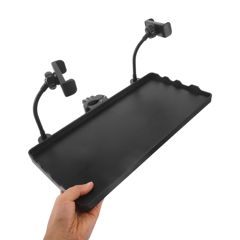 Microphone Stand Tray - Clamp On Mic Stand Phone Shelf Attachment For Studio Music Accessories For Music Sheet Floor Rack Live Streaming Recording Concert - Image 2
