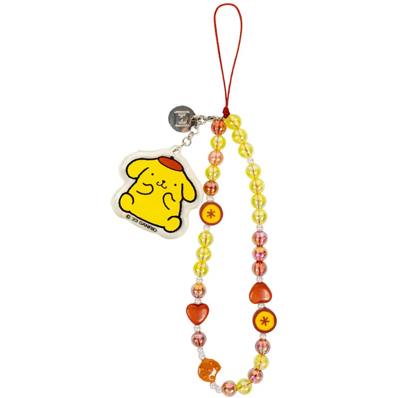 iFace Hello Kitty and Friends Beaded Wristlet Universal Phone Charm Strap - Cute Wrist Chain Lanyard Aesthetic Decor Strap for Cell Phone Camera Keys Earbuds Keychains â€“ Pompompurin - Image 1