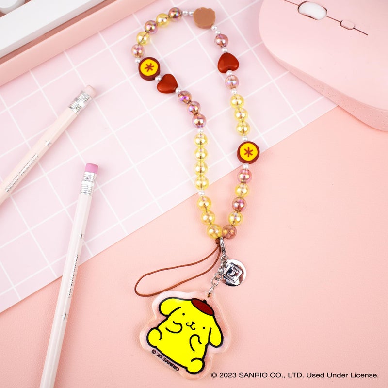 iFace Hello Kitty and Friends Beaded Wristlet Universal Phone Charm Strap - Cute Wrist Chain Lanyard Aesthetic Decor Strap for Cell Phone Camera Keys Earbuds Keychains â€“ Pompompurin - Image 3