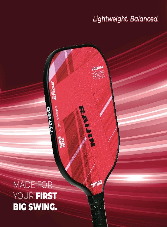 TANSO Raijin Fiberglass Pickleball Paddle Starter Bundle with 2 Paddles and 4 Pickleballs and Free Carry Bag (220 Grams, Light Weight+ Hexa Core Pickleball Paddle) - Image 5