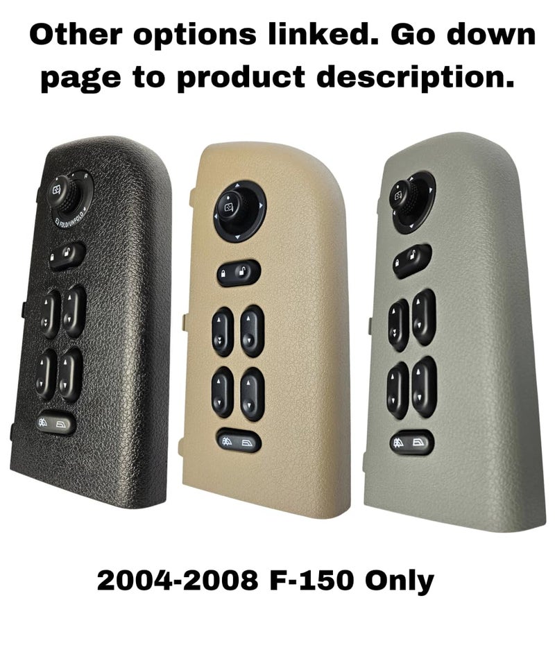 SWITCHDOCTOR مفتاح نافذة SWITCHDOCTOR الرئيسي لسيارات فورد F-150 F150 من 2004-2008، فورد إكسبيديشن من 2003-2006، فورد كراون فيكتوريا من 2003-2008 وميركوري غراند ماركيز (5L1Z-14529-AA، كابينة مزدوجة، طاقم، شاحنة) - Image 2