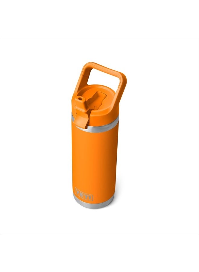 YETI Rambler 18 oz Bottle, Vacuum Insulated, Stainless Steel with Straw Cap, King Crab  - Image 1