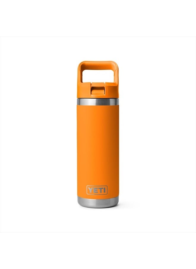 YETI Rambler 18 oz Bottle, Vacuum Insulated, Stainless Steel with Straw Cap, King Crab  - Image 3