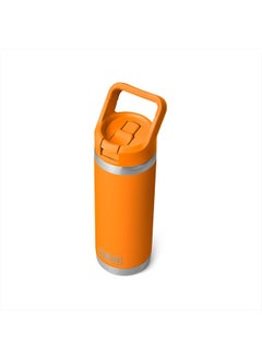 YETI Rambler 18 oz Bottle, Vacuum Insulated, Stainless Steel with Straw Cap, King Crab  - Image 5