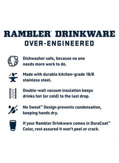 YETI Rambler 18 oz Bottle, Vacuum Insulated, Stainless Steel with Straw Cap, King Crab  - Image 4