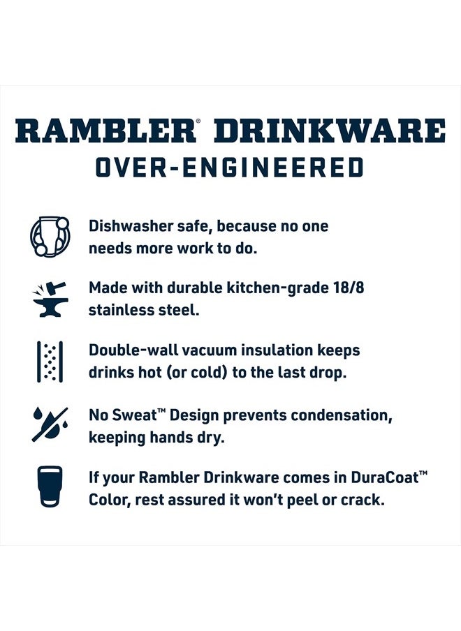 YETI Rambler 18 oz Bottle, Vacuum Insulated, Stainless Steel with Straw Cap, King Crab  - Image 4