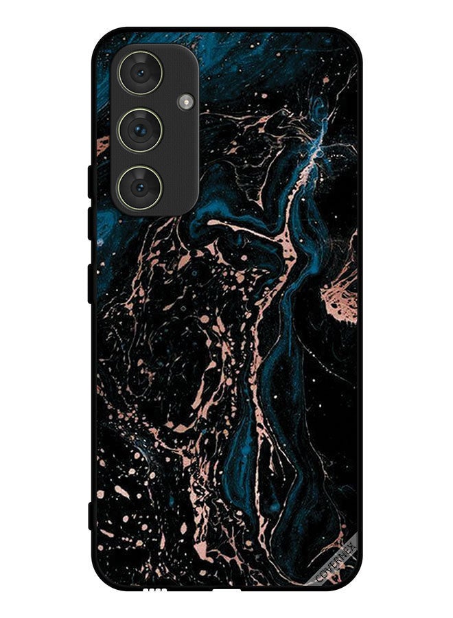 Covernex Protective Case Cover For Samsung Galaxy A34 Marble & Plain Combination Pattern - Image 1