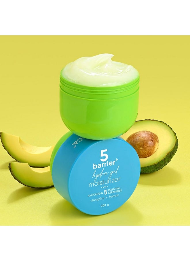 Aqualogica Barrier+ Hydra Gel Moisturizer With 5 Ceramides & Avocado - 200 G 24-Hour Intense Hydration | Weightless Water-Like Gel Texture | Non Sticky & Quick Absorbing For Healthy Skin Barrier  - Image 2