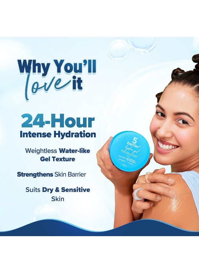 Aqualogica Barrier+ Hydra Gel Moisturizer With 5 Ceramides & Avocado - 200 G 24-Hour Intense Hydration | Weightless Water-Like Gel Texture | Non Sticky & Quick Absorbing For Healthy Skin Barrier  - Image 3