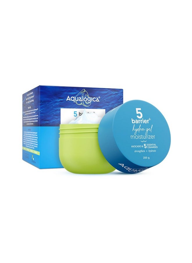 Aqualogica Barrier+ Hydra Gel Moisturizer With 5 Ceramides & Avocado - 200 G 24-Hour Intense Hydration | Weightless Water-Like Gel Texture | Non Sticky & Quick Absorbing For Healthy Skin Barrier  - Image 1