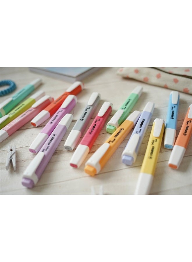 STABILO Swing Cool Highlighter Set, Set of 8, Fluorescent/Pastel  - Image 5