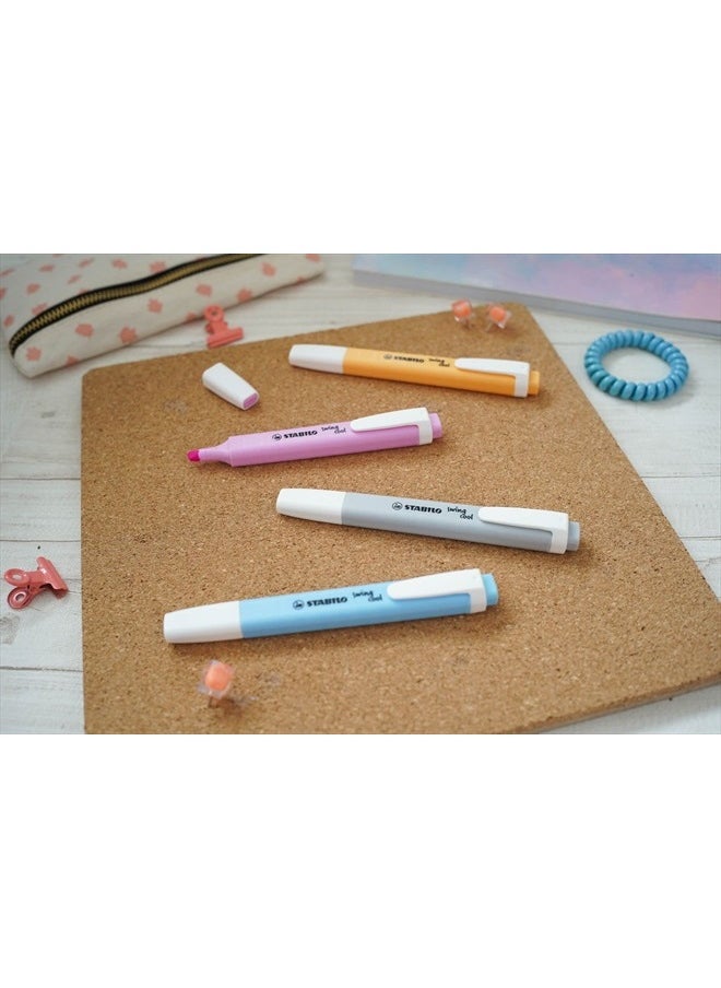 STABILO Swing Cool Highlighter Set, Set of 8, Fluorescent/Pastel  - Image 4