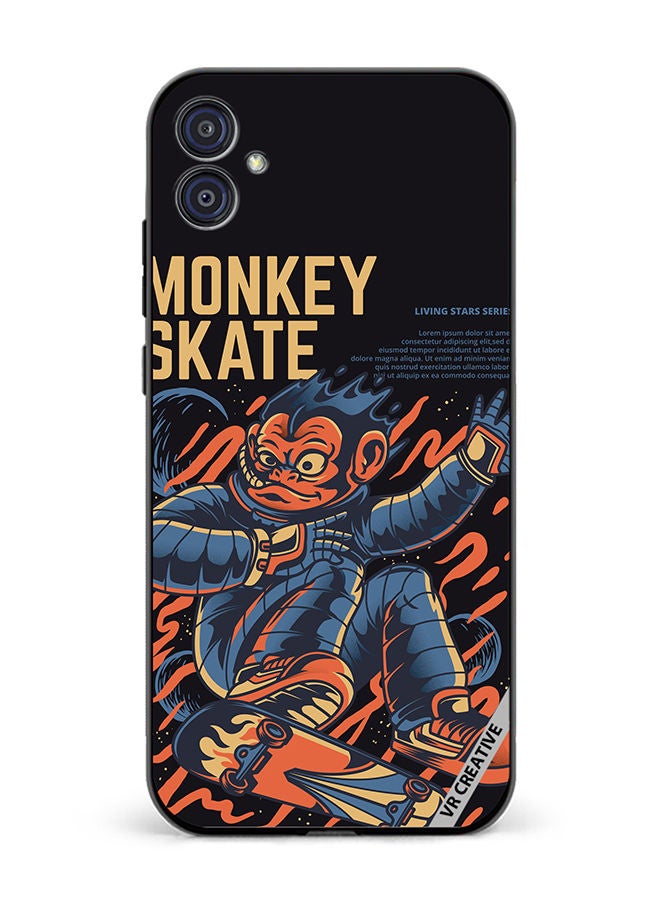 VR CREATIVE Protective Case Cover For Samsung Galaxy M04/F04 Skate Monkey Design Multicolour - Image 1