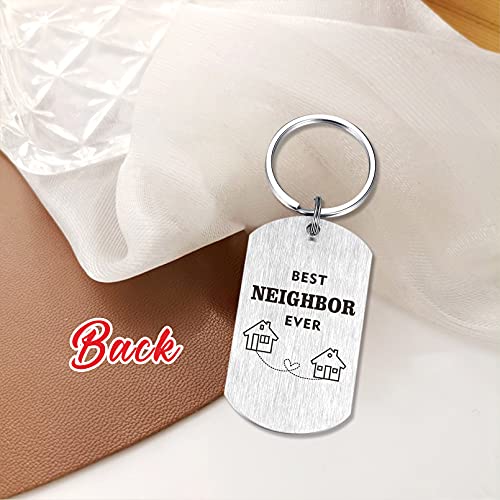 DEGASKEN Gifts for Neighbor Moving Away Goodbye Leaving, Chance Made Us Neighbors Friend Gifts Ideas Keychain - Image 3