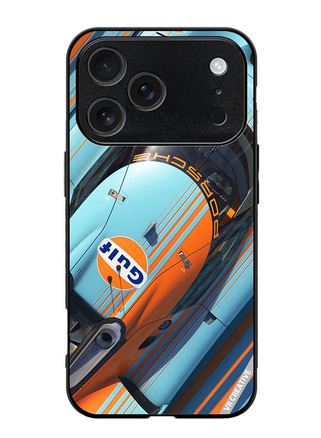 غطاء حماية لجهاز آبل آيفون 17 برو ماكس بتصميم بورش الخليج متعدد الألوان