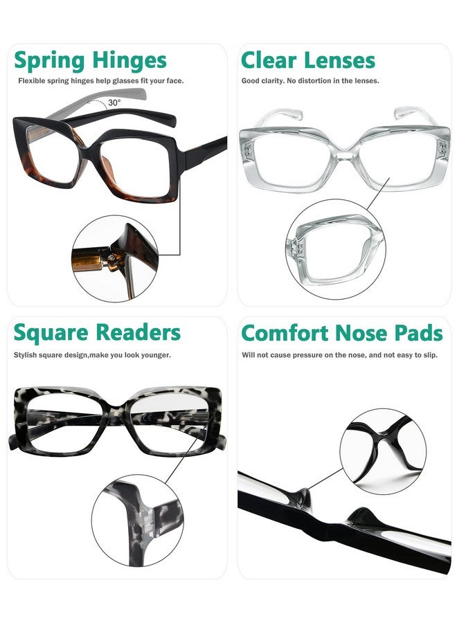 Eyekepper نظارات قراءة للنساء 4 عبوات للقراءة +2.00 - Image 5