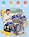 CHADRIGIVS Upgraded Kids Drum Set for Toddlers Plastic Musical Jazz Drum Instruments Kit Birthday Musical Learning Toys for 4 5 6 Boys Girls Starlight Blue - Image 4