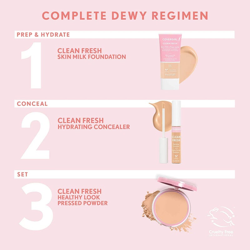 COVERGIRL Clean Fresh Hydrating Concealer, Fair, 0.23 Fl Ounce - Image 5